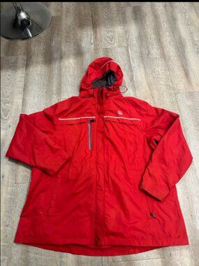 Chick-fil-A Full Zip Hooded Rain Jacket Size 3XL